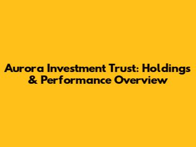 Aurora Investment Trust: Holdings & Performance Overview