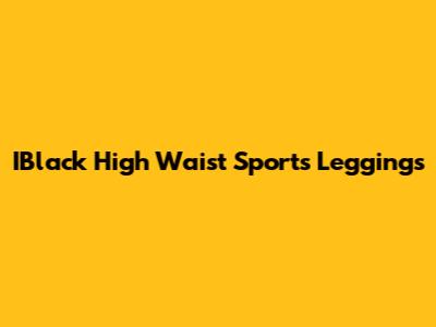 IBlack High Waist Sports Leggings