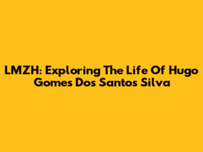 LMZH: Exploring The Life Of Hugo Gomes Dos Santos Silva