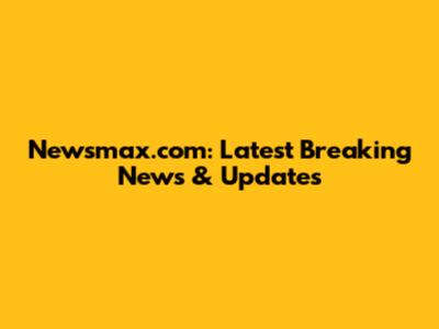 Newsmax.com: Latest Breaking News & Updates