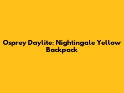 Osprey Daylite: Nightingale Yellow Backpack