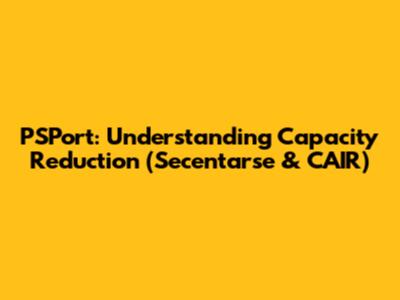 PSPort: Understanding Capacity Reduction (Secentarse & CAIR)