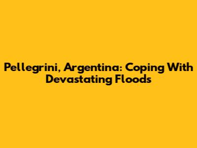 Pellegrini, Argentina: Coping With Devastating Floods